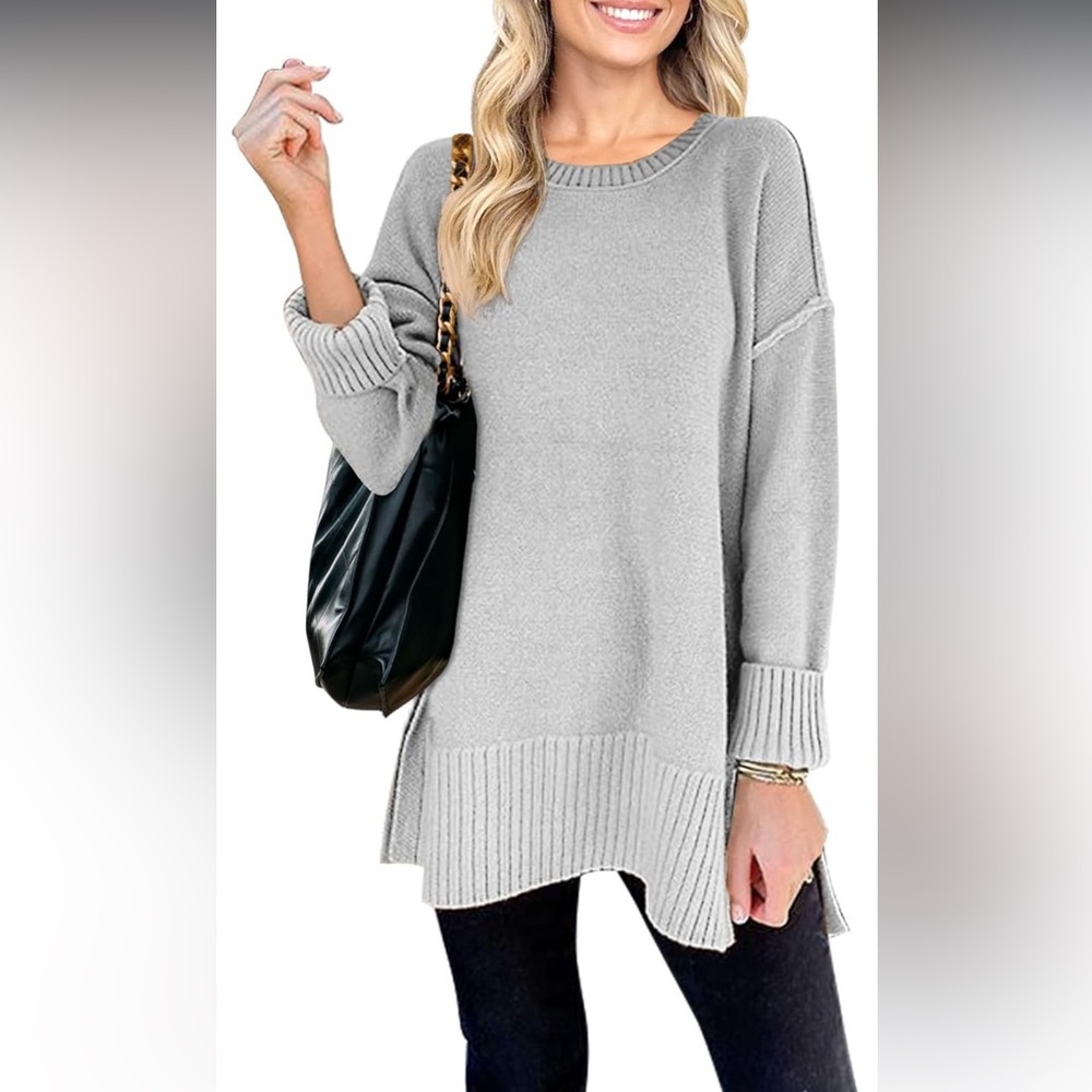 Oversized  Gray Women's Sweater